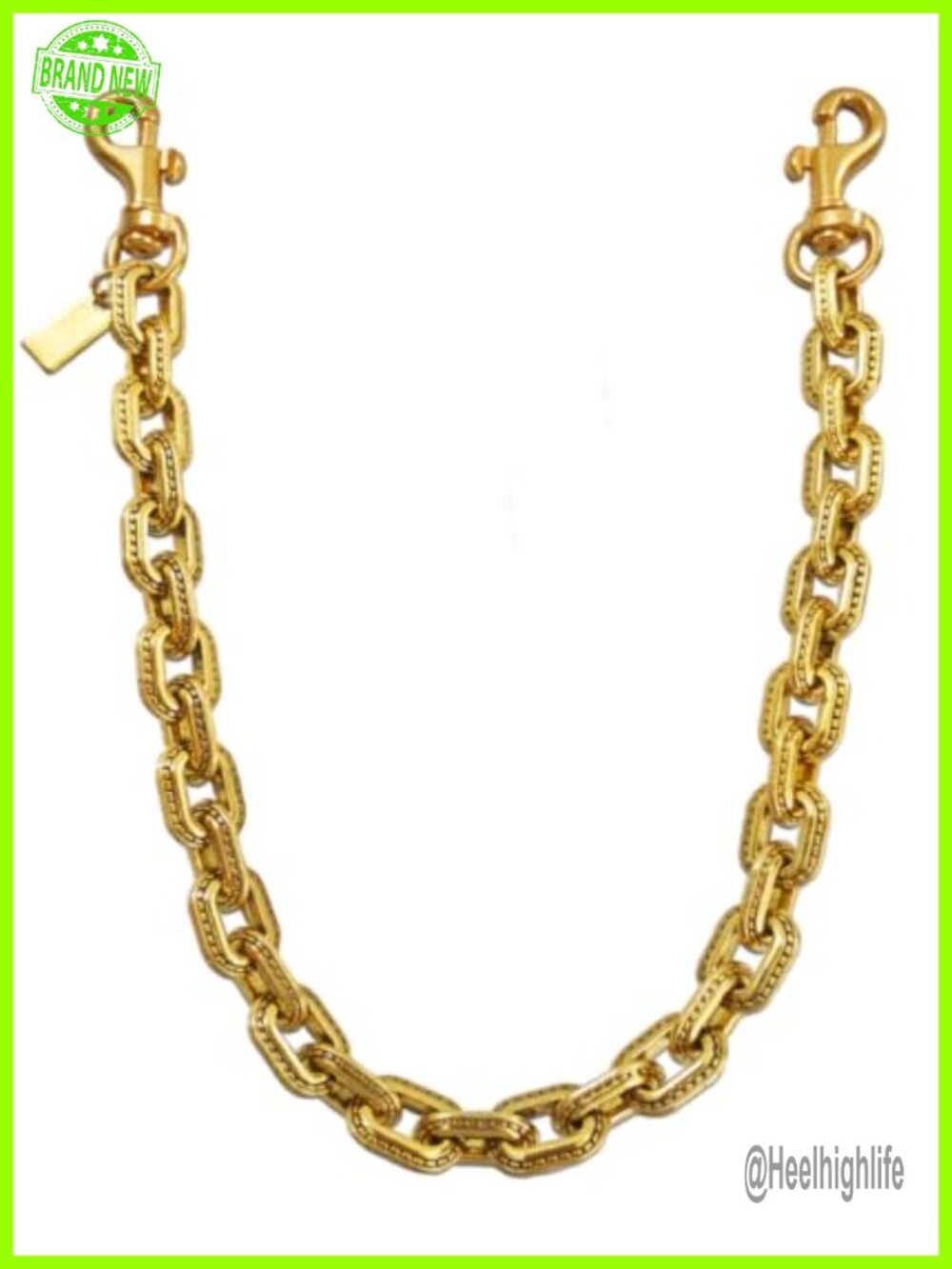 3-in-1 Bag Charm Wallet Chain Extender, Solid Metal, Gift for Women
